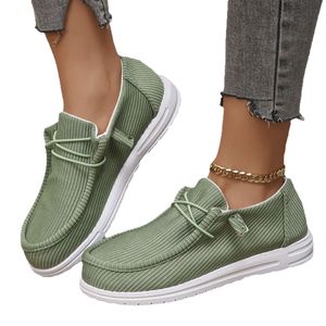 Zapatos de lona <span class=keywords><strong>Dana</strong></span> para mujer, zapatos planos de boca poco profunda, nuevos zapatos de mujer - Product Image 5