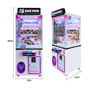 Оптовая продажа: Новая мини-игровая машина с монетоприемником, дешевая, с английским управлением, кран-машина для плюшевых игрушек, модель «Непоседливый пес», 110В/220В - Product Image 3