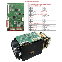 Module de caméra PTZ Full HD 2160P avec zoom optique 4x, carte IMX678, capteur 1/1.8'', 30FPS, POE, réduction de bruit AI, H.264/H.265