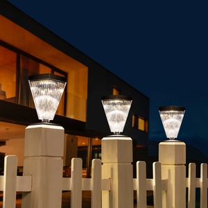 Solar Powered Pillar <b>Lights</b> Solar Led Garden <b>Light</b> RGB <b>Landscape</b> Square Lawn Bollard Outdoor IP65 Waterproof Eco-friendly 3.7V - Product Image 5