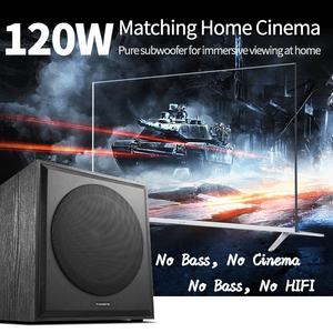 Subwoofer activo de 10 pulgadas para el hogar, altavoz subwoofer de alta potencia, con amplificador clase D para fiestas, 110V-220V - Product Image 2