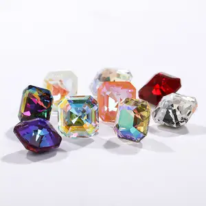 Xichuan New Design K9 Glas Prinzessin Achteck Form Multi ful Colors Point Back Ausgefallene Strass steine für Schmuck und Halsketten