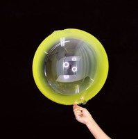 Ballon de bulles colorées, 12 pièces, dégradé clair, 18 pouces, habit bobo pré-tendu, ballon donuts transparent pour décoration de fête