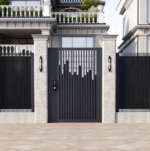 Nouvelle Porte <span class=keywords><strong>de</strong></span> Villa Moderne en Alliage d'Aluminium Écologique et Durable, Clôture <span class=keywords><strong>de</strong></span> Jardin, <span class=keywords><strong>Portail</strong></span> Battant Double Face pour Maisons, Design <span class=keywords><strong>de</strong></span> Portails <span class=keywords><strong>de</strong></span> Maison, Finition Poudrée - Product Image 4