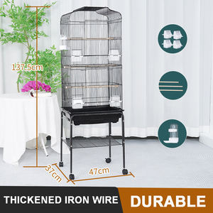 Maison petite Cage à oiseaux animaux perroquet <span class=keywords><strong>Cages</strong></span> métal Cage à oiseaux ornementale Villa fil de fer <span class=keywords><strong>Cages</strong></span> pour animaux de compagnie bas prix - Product Image 4