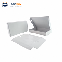Boîte d'emballage personnalisée pour tablette, boîte en carton ondulé blanc avec insert et impression de logo