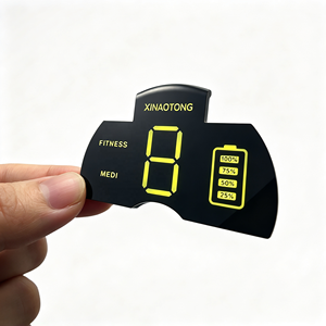 Panel de Control de Membrana Personalizado con Adhesivo para Ventana de Pantalla de PET PVC para Impresión de Baterías de Masajeadores de Fitness - Product Image 1
