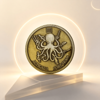 Gepersonaliseerde gouden leverancier op maat gemaakte kleur geprägte nieuwe producten challenge coin grappig
