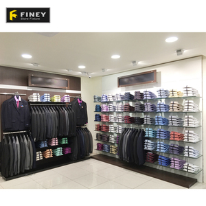 <span class=keywords><strong>Negozi</strong></span> di abbigliamento Espositori Da Parete Commerciale Scaffalature Mens Vestiti di Visualizzazione Del Basamento Cremagliera Per Il Negozio - Product Image 1
