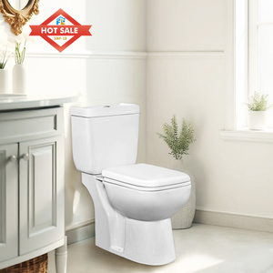 WC monobloc en céramique à chasse siphonique, à poser au sol, personnalisé pour salle de bain - Product Image 1