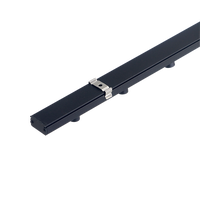 Éclairage d'armoire LED linéaire mince, 12V dc, 24V, 4 pieds, barre lumineuse pour présentoir en bois, éclairage de meuble