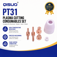 Kit de consommables pour découpeur plasma PT31 LG40, électrode, buse et capuchon de protection 40A pour torche de découpe plasma CUT40 CUT50