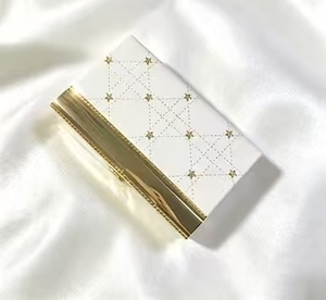 Cross border hot selling 5-color eye shadow diamond high gloss palette luxury leather <b>case</b> long effect eye <b>makeup</b> matte shimmer - Product Image 5