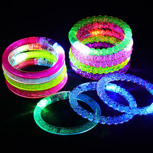 Light Up Acrylic Bracelets Colorful LED <b>Flash</b> Bracelet <b>Toys</b> For Birthday Party Youth Durable Plastic Cheer Props - Product Image 2