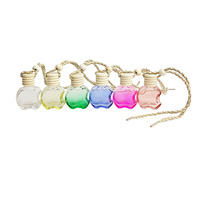 Diffuseur de parfum pour voiture en verre transparent coloré avec logo personnalisé, bouteille d'huile aromatique avec bouchon à vis en bois