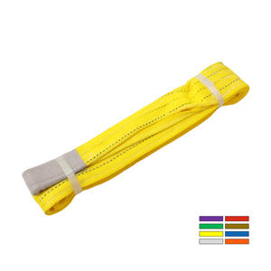 공장 도매 가격 1t-15t 끝없는 플랫 리프팅 벨트 웨빙 슬링 리프팅 벨트 플랫 짠 웨빙 슬링 지원 맞춤형 - Product Image 4