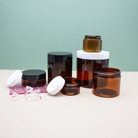 Bocaux en plastique PET personnalisés pour onguents pharmaceutiques, contenants cosmétiques avec couvercle à vis, emballage pour soins de la peau