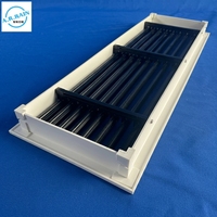 Diffuseur linéaire moderne en aluminium 1000*100 - Grille d'aération de plafond CVC pour la ventilation commerciale et résidentielle