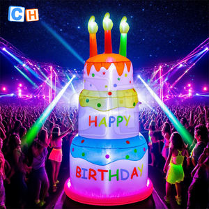 โมเดลเค้กเป่าลมก<span class=keywords><strong>ลา</strong></span>งแจ้งปรับแต่งได้ของเล่นยักษ์เป่าลมสำหรับร้านเค้กและร้านขนมหวาน - Product Image 4