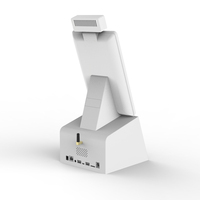 Kiosque de paiement tout-en-un de bureau certifié CE 10,1 pouces, kiosque de commande automatique avec imprimante à découpe automatique 58 mm, système d'exploitation Android 11, OEM ODM