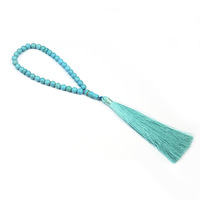 Vente en gros 33 perles 99 perles chapelet à main religieux Tasbih prière Turquoise perles Bracelet femmes hommes bijoux