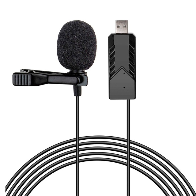 Wired USB Lavalier Lapel Mic for Android Professional Clip Mini Microphone for Teaching youtube VLOG MICROPHONE