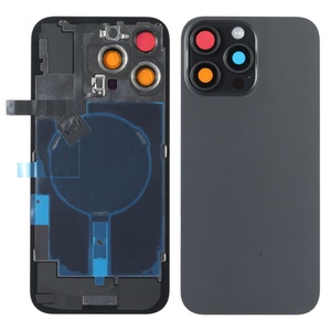 ฝาหลังแบตเตอรี่สำหรับ iPhone 14 15 16 Pro Max 16 Plus พร้อมสายแพรด้านบนสำหรับซ่อมแซม  ฝาหลังโทรศัพท์มือถือพร้อมแม่เหล็กและ NFC - Product Image 1