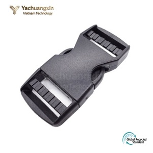 Black Luxury Vintage Plastic Release Buckle 20mm/25mm/32mm/38mm Quick Spring Adjustable Side <b>Strap</b> Buckles for <b>Backpack</b> Safety - Product Image 2