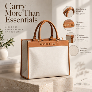 Sac fourre-tout en toile personnalisé avec design gratuit pour femmes, grande capacité, sac à main à bandoulière avec garniture en cuir PU, personnalisation du logo - Product Image 3