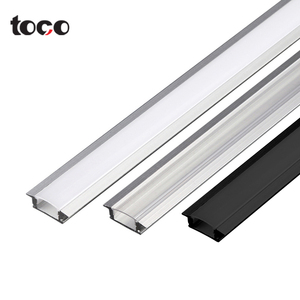 Toco noir blanc <span class=keywords><strong>rectangulaire</strong></span> de haute qualité monté en surface sans garniture en forme de <span class=keywords><strong>U</strong></span> encastré Led en alliage d'<span class=keywords><strong>aluminium</strong></span> anodisé série 6000 - Product Image 2