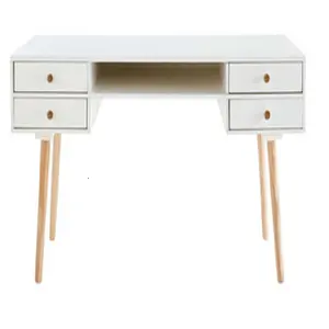 Beautiful Design White Computer Makeup Desk With Four Drawers dressing table