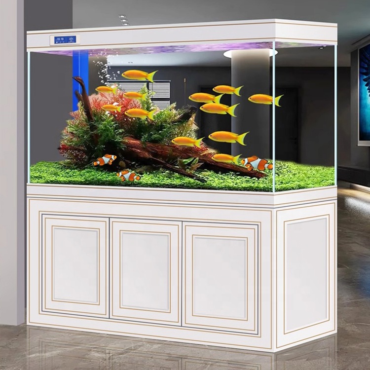 Large Glass Fish Tank with Base Cabinet for Aquariums & ODM