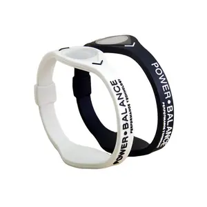 OKSILICONE Fabrik preis Schöne Silikon reflektierende magnetische Armbänder für Party Paar Energie Armband für Geschenk