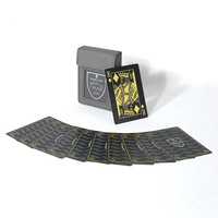 Cartes de tarot vintage noires et dorées personnalisées, impression sur papier d'art couché de qualité supérieure, impression couleur intégrale avec boîte de qualité supérieure pour le divertissement