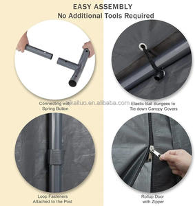 Abri de voiture extérieur personnalisé OEM de 13x20 pieds, abri de voiture à usage intensif, tente de garage pliante portable pour stationnement de voiture - Product Image 4