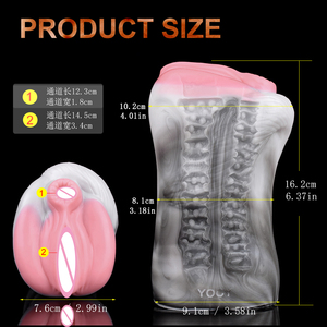 <span class=keywords><strong>Masturbador</strong></span> Masculino de Doble Canal Fantasy Bunny, Juguete Erótico de Silicona Inspirado en Animales con Textura Suave y Realista - Product Image 6