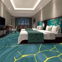 Tapis de billard moderne ignifugé luxe hôtel chambre à coucher tapis mur à mur fait à la machine en nylon imprimé salle de cinéma tapis de casino