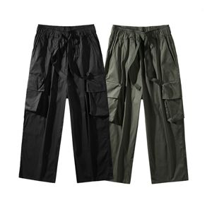 Nouveau style très demandé : Salopette homme décontractée, coupe ample et large, style Hip Hop, jambe droite, multi-poches, taille élastique, taille moyenne - Product Image 6
