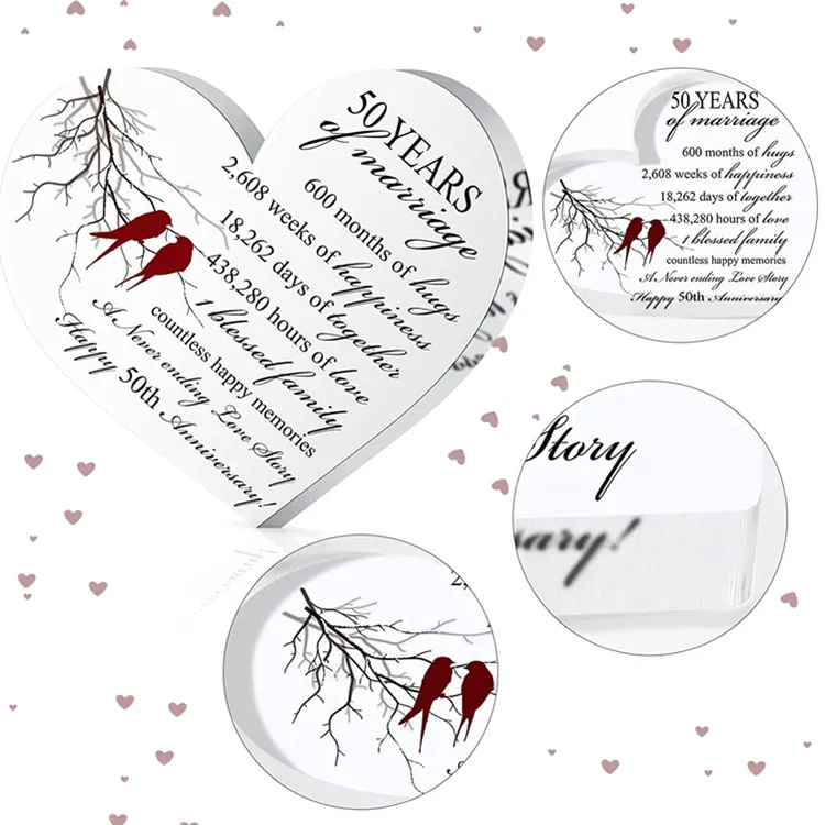 Huwelijk Geschenken Wedding Anniversary Crystal Hart Huwelijk Aandenken Decoratie Geschenken Voor Paar Vrouwen Man Ouder Bruiloft Benodigdheden