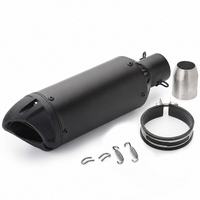 Pot d'échappement universel en acier inoxydable 600cc 300cc pour moto, silencieux sport modifié pour moto de rue