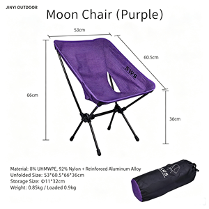 <b>Moon</b> <b>chair</b> <b>camping</b> <b>chair</b> beach <b>chair</b> outdoor <b>camping</b> lightweight folding <b>chair</b> arc backrest leisure <b>chair</b> - Product Image 6