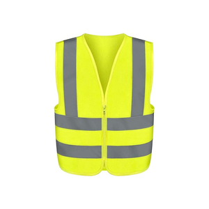 CITICITY <b>Security</b> Vest Breathable Reflective Safety Vest Ansi Class 2 Polyester Construction Colete Refletivo Com Zipper - Product Image 1