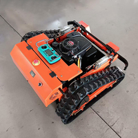 Mesin pemotong rumput Robot semua medan pemotong rumput Remote Control otonomi operasi mudah mesin pemotong rumput Robot pertanian dengan mesin EPA