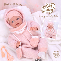 Muñeca Reborn de Silicona de Grado Artístico de 18 Pulgadas, Proporción Realista 1:1, Peso Real, Características Faciales 3D para Artistas Profesionales de Muñecas Reborn