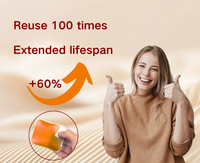 Compresse Chaude/Froide Instantanée Réutilisable à Activation par Clic, en Gel Doux et Confortable, Format de Poche Pratique pour Soulagement de la Douleur et Relaxation