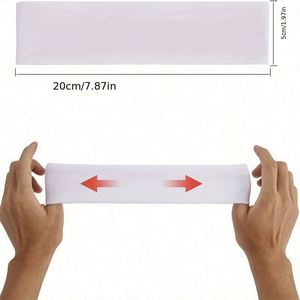 Custom Logo 6*22 Cm Solid Color <b>Sports</b> Stretch <b>Headband</b> Yoga Gym Hair Bands Elastic Anti Slip Athletic <b>Sport</b> Head Band - Product Image 3