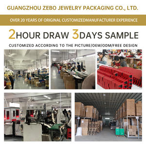 Caja de Regalo de Joyería de Cuero PU Negro Personalizada Zebo para Anillos y Collares - Modelo J70, Diseño Liso, OEM/ODM Disponible - Product Image 6