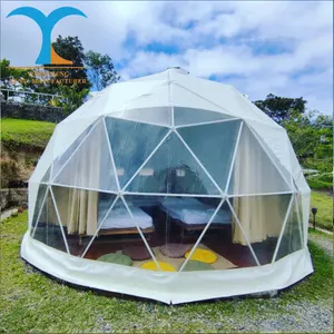 Laris 4m 5m 6m 8m 10m tenda rangka logam pesta berkemah besar luar ruangan tenda kubah bening tiup untuk obral tenda