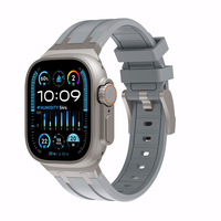 Correa de silicona estilo AP para Apple Watch Ultra 49mm 42mm 44mm 45mm Serie 6 7 8 9 10 correa de reloj de goma de lujo