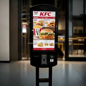 Kiosque de commande alimentaire <span class=keywords><strong>en</strong></span> libre-service à double face de 32 pouces avec écran tactile, NFC et clavier numérique, machine de paiement <span class=keywords><strong>en</strong></span> libre-service pour les commandes - Product Image 1